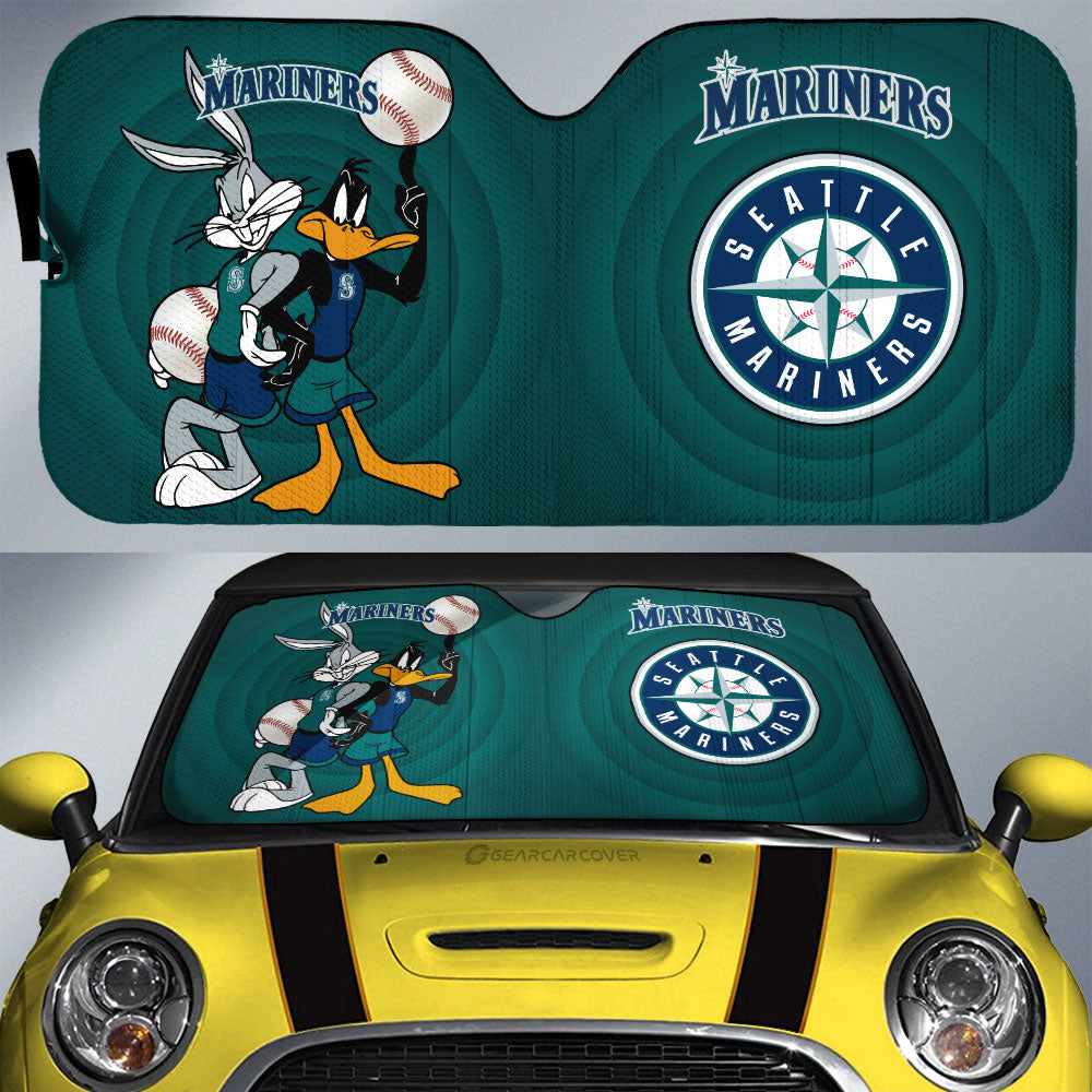 Seattle Mariners Car Sunshade Custom Car Accessories - Gearcarcover - 1