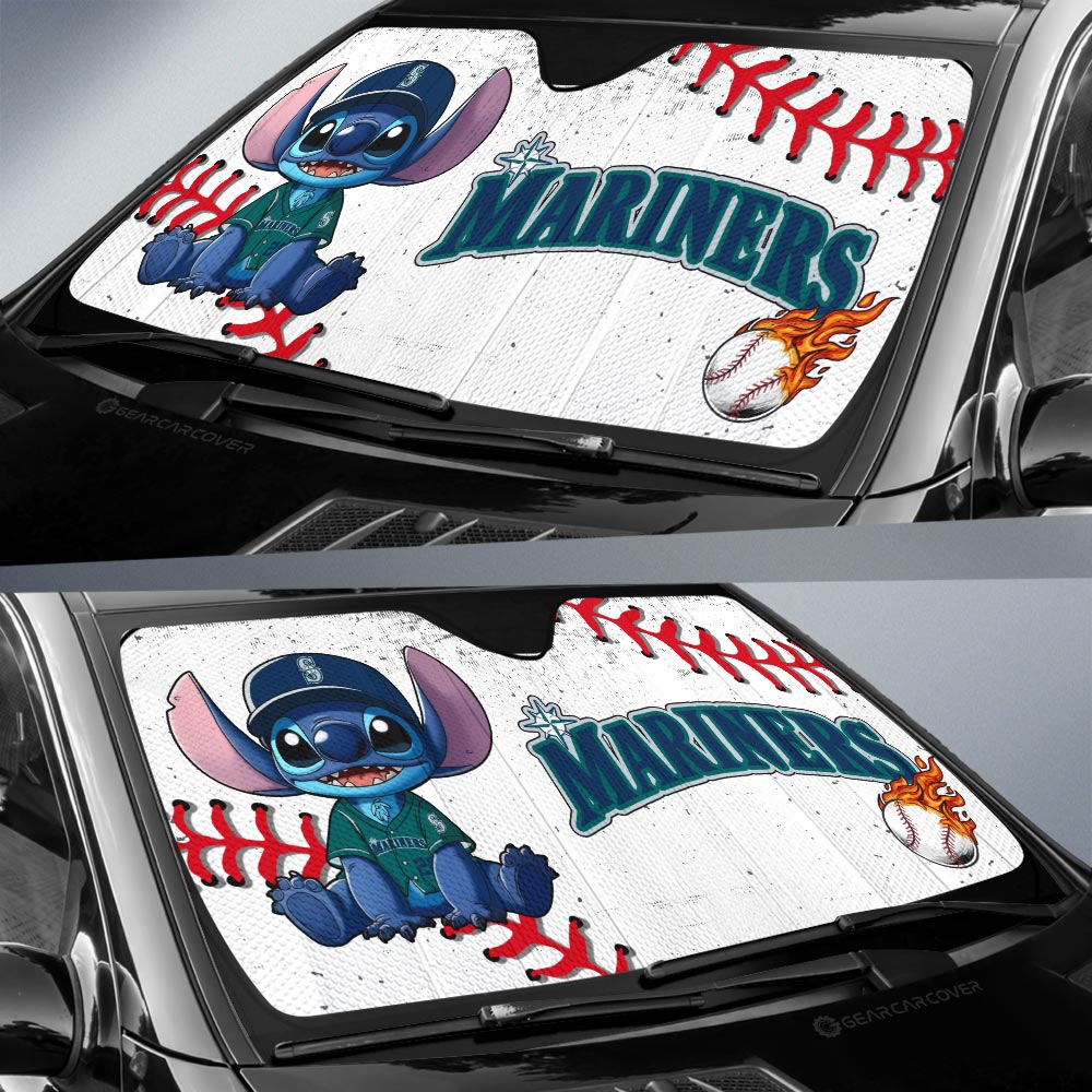 Seattle Mariners Car Sunshade Stitch Theme Collection - Gearcarcover - 2