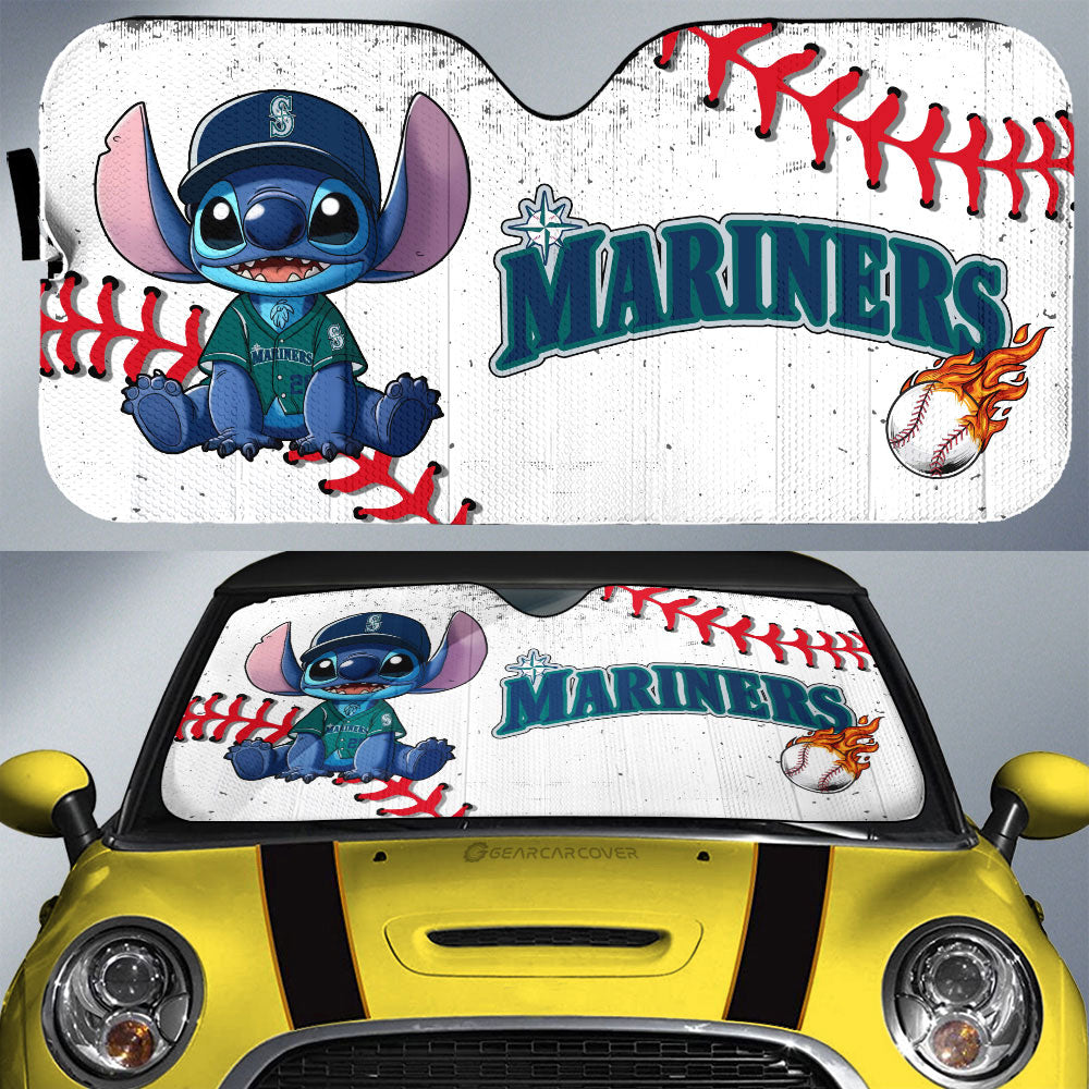 Seattle Mariners Car Sunshade Stitch Theme Collection - Gearcarcover - 1
