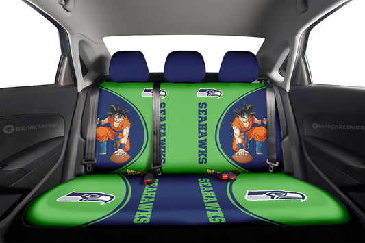 Seattle Seahawks Car Back Seat Covers Custom Car Accessories For Fans - Gearcarcover - 2