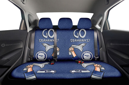 Seattle Seahawks Car Back Seat Covers Custom Car Accessories - Gearcarcover - 2