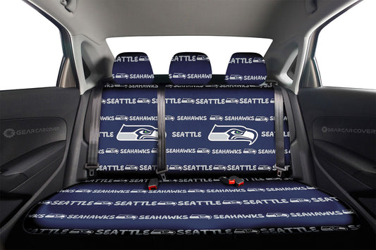 Seattle Seahawks Car Back Seat Covers Sporty Team Collection - Gearcarcover - 2