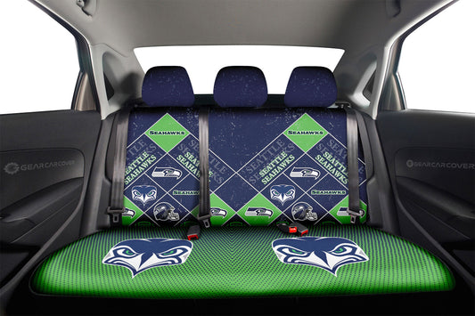 Seattle Seahawks Car Back Seat Covers Sporty Team Collection - Gearcarcover - 2