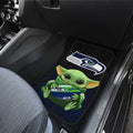 Seattle Seahawks Car Floor Mats Baby Yoda Car Accessories For Fan - Gearcarcover - 3