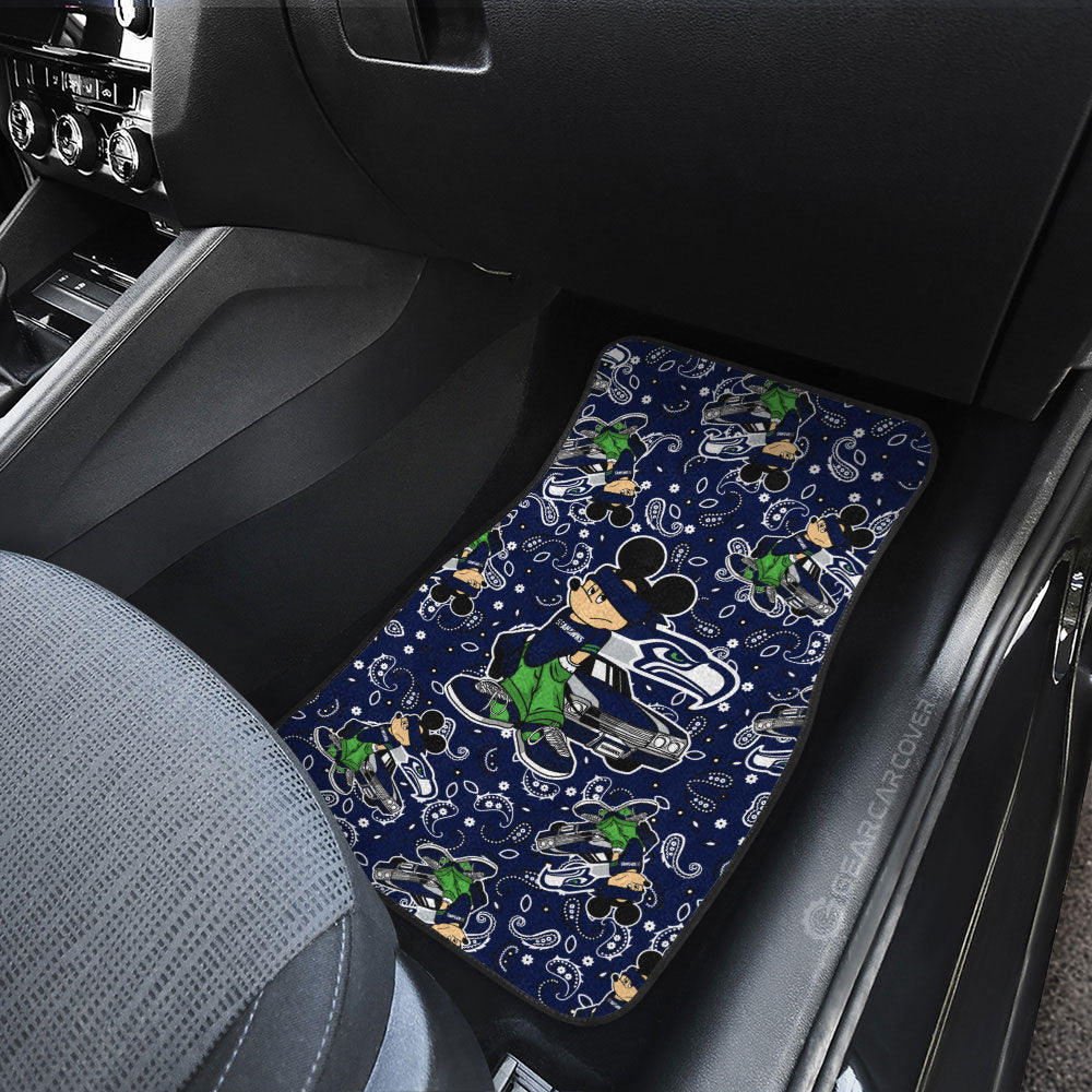 Seattle Seahawks Car Floor Mats Cartoon Theme Collection - Gearcarcover - 3