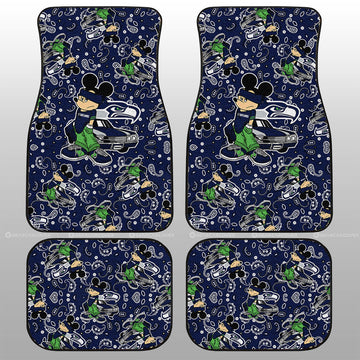 Seattle Seahawks Car Floor Mats Cartoon Theme Collection - Gearcarcover - 1