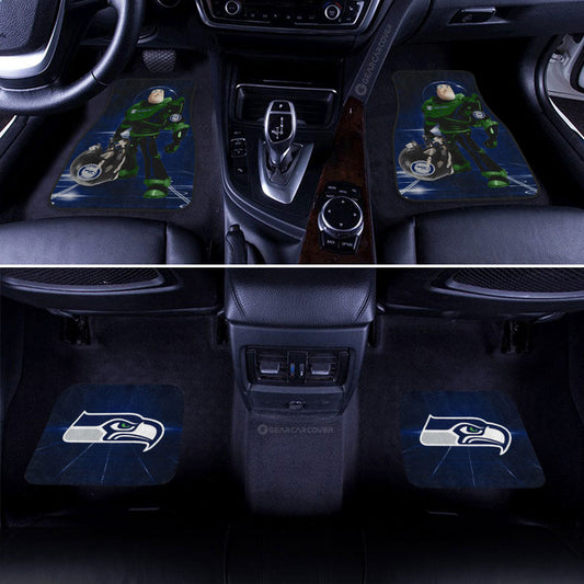 Seattle Seahawks Car Floor Mats Custom Car Accessories For Fan - Gearcarcover - 2