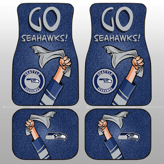 Seattle Seahawks Car Floor Mats Custom Car Accessories - Gearcarcover - 1
