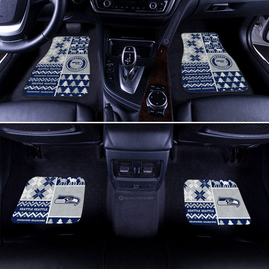 Seattle Seahawks Car Floor Mats Custom Ugly Style Car Accessories - Gearcarcover - 2