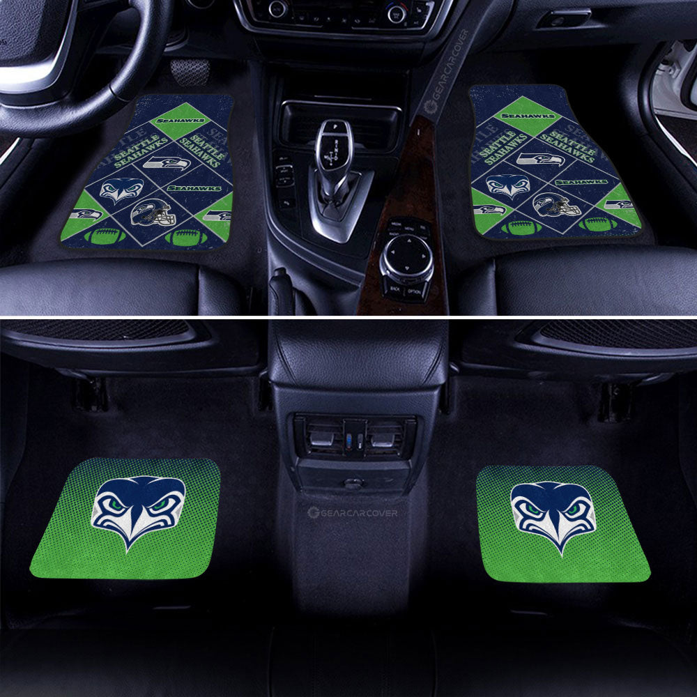 Seattle Seahawks Car Floor Mats Sporty Team Collection - Gearcarcover - 3