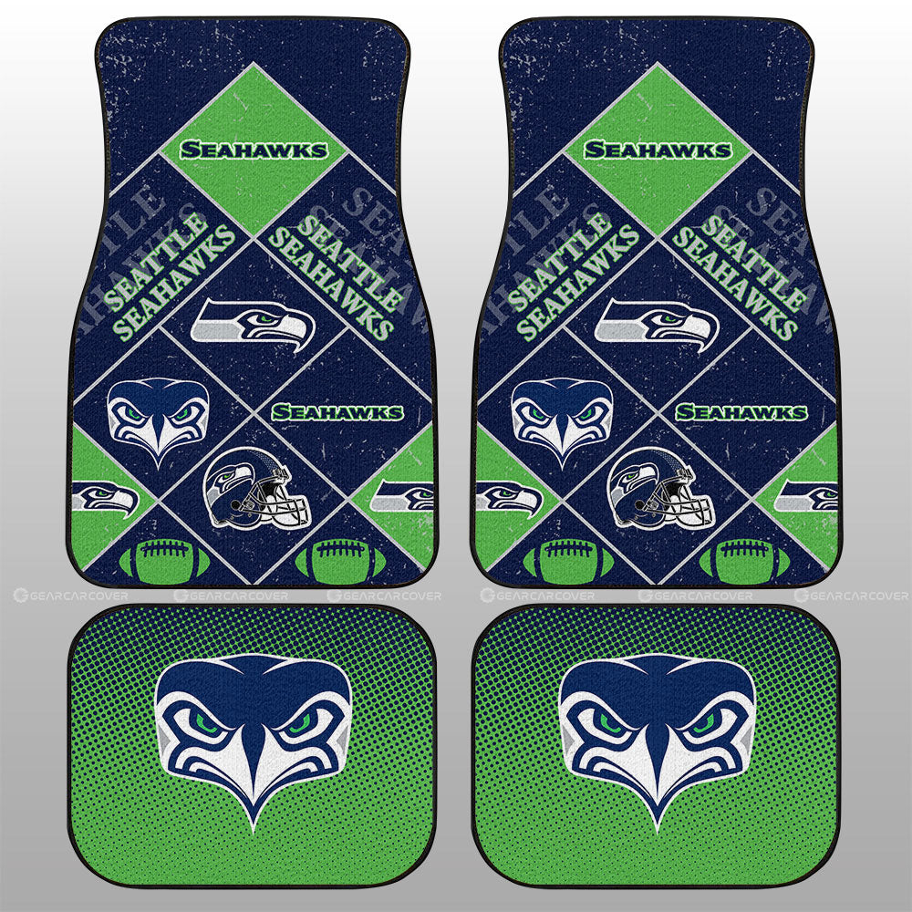 Seattle Seahawks Car Floor Mats Sporty Team Collection - Gearcarcover - 1