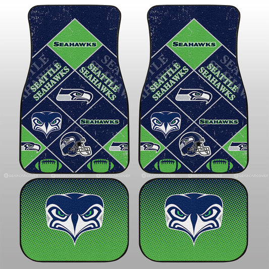 Seattle Seahawks Car Floor Mats Sporty Team Collection - Gearcarcover - 1