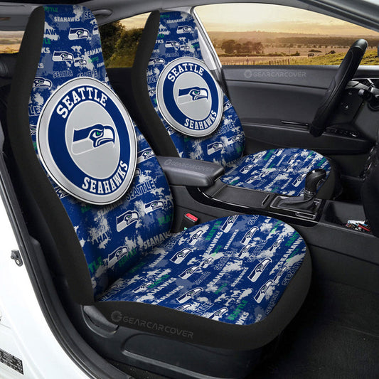Seattle Seahawks Car Seat Covers Custom Car Accessories - Gearcarcover - 2
