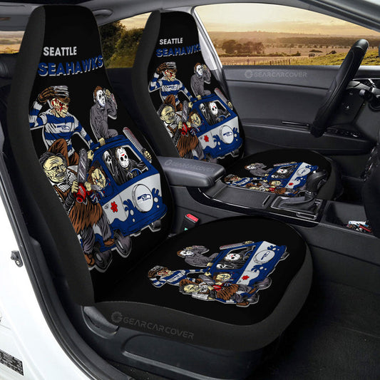 Seattle Seahawks Car Seat Covers Custom Car Accessories - Gearcarcover - 2