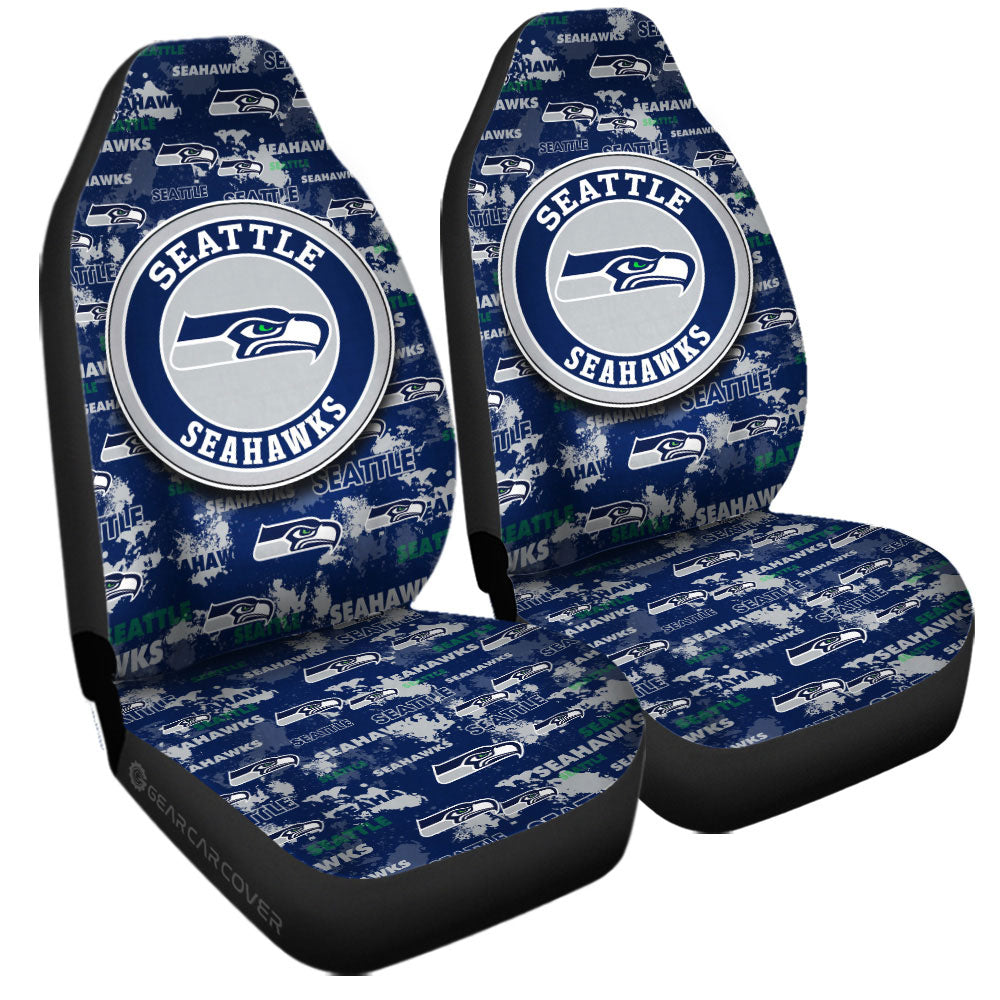 Seattle Seahawks Car Seat Covers Custom Car Accessories - Gearcarcover - 3