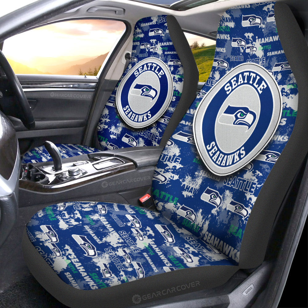 Seattle Seahawks Car Seat Covers Custom Car Accessories - Gearcarcover - 1
