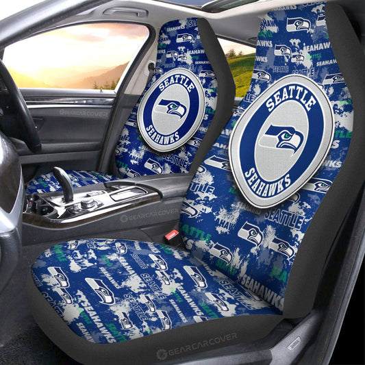 Seattle Seahawks Car Seat Covers Custom Car Accessories - Gearcarcover - 1