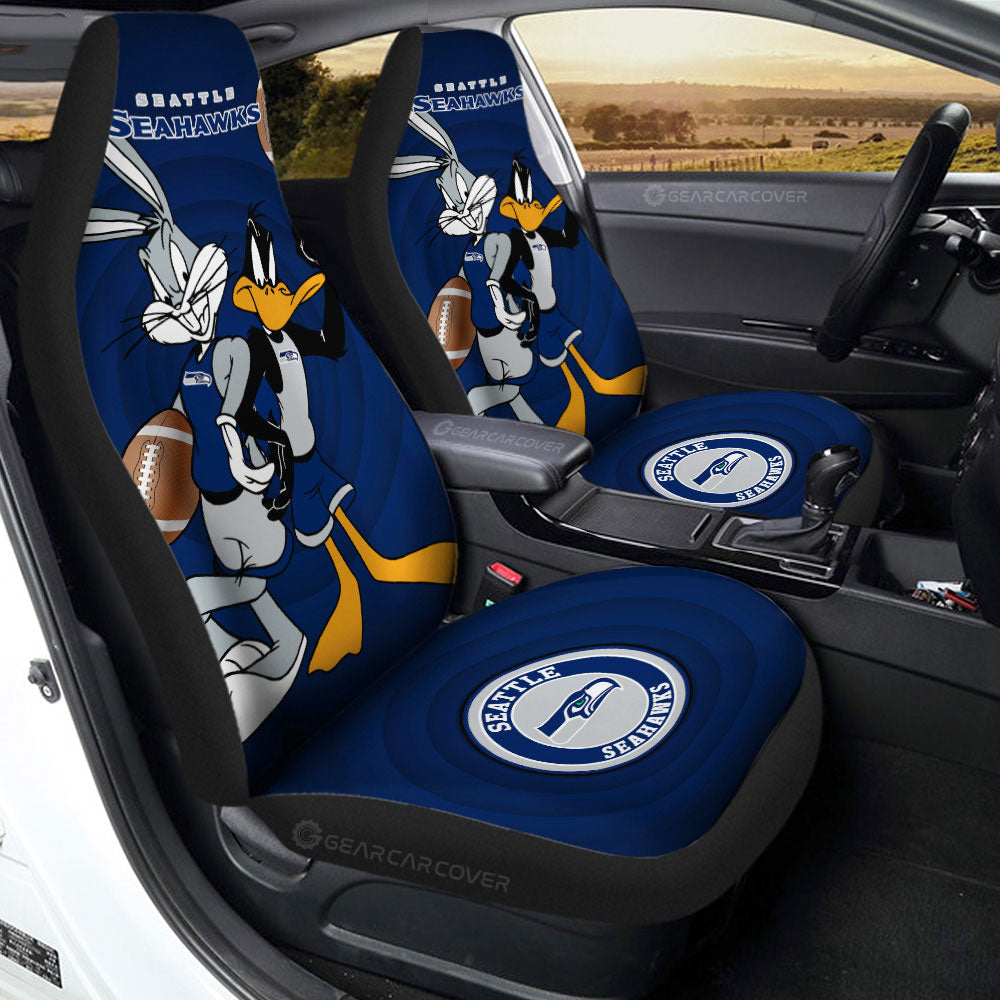 Seattle Seahawks Car Seat Covers Custom Car Accessories - Gearcarcover - 2