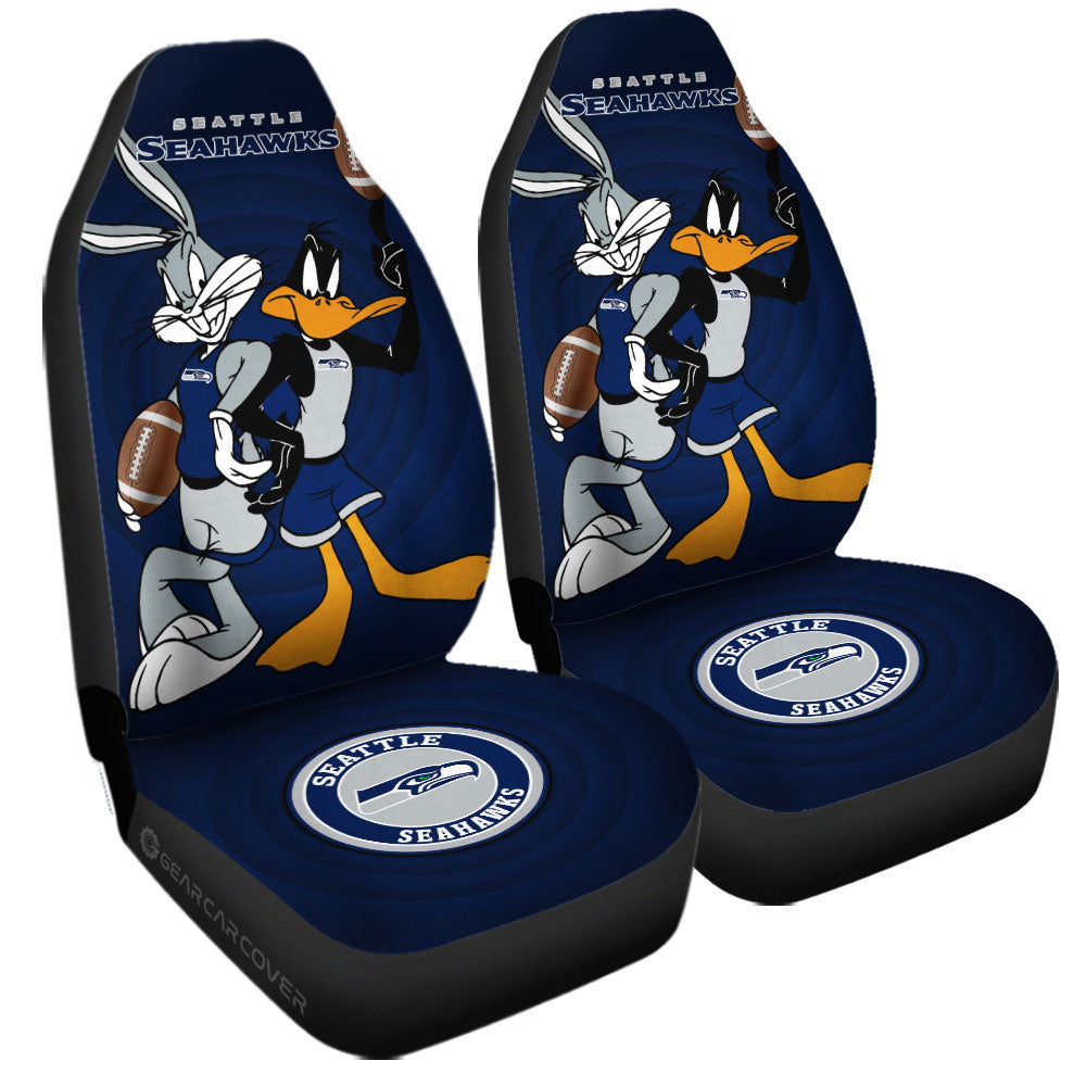 Seattle Seahawks Car Seat Covers Custom Car Accessories - Gearcarcover - 3