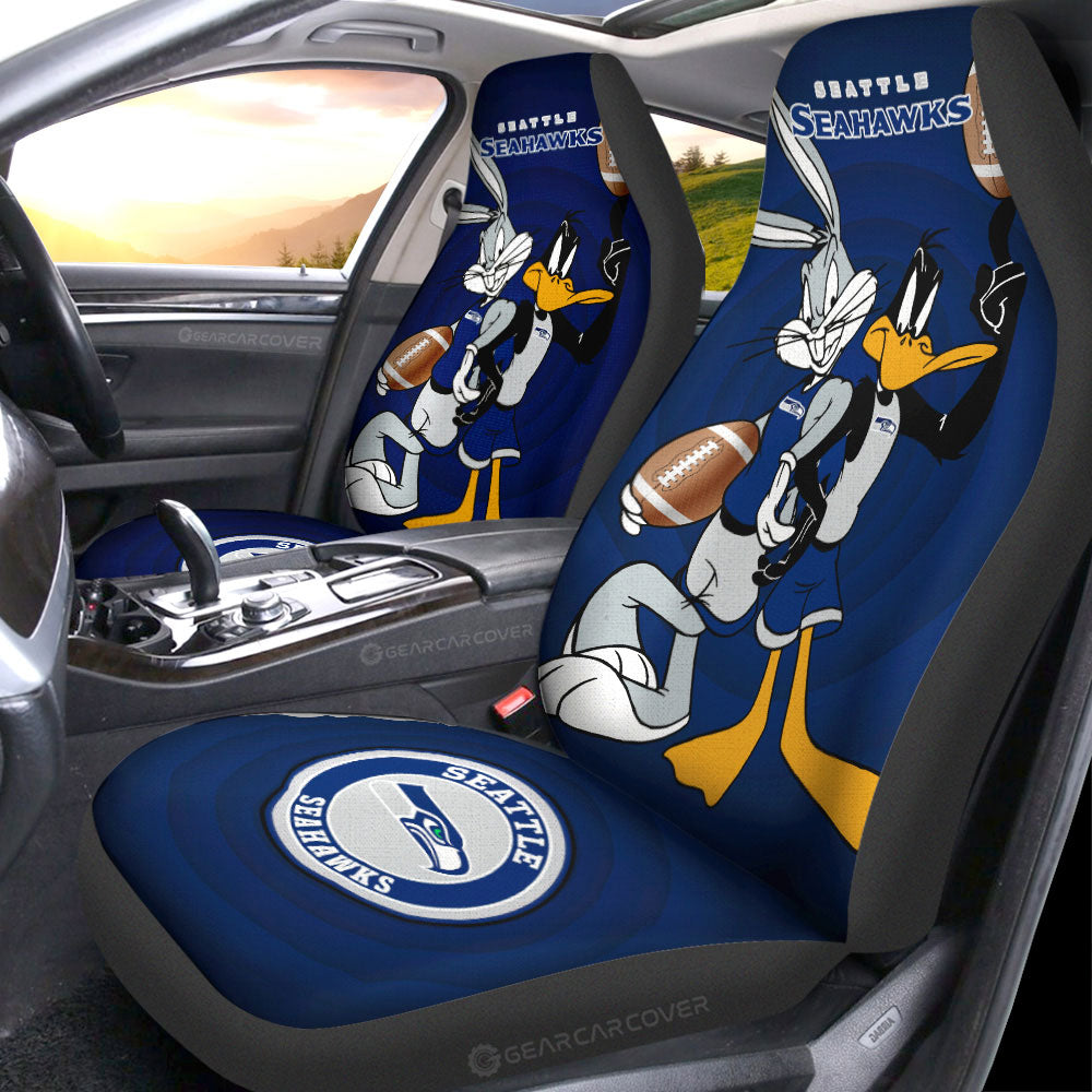 Seattle Seahawks Car Seat Covers Custom Car Accessories - Gearcarcover - 1