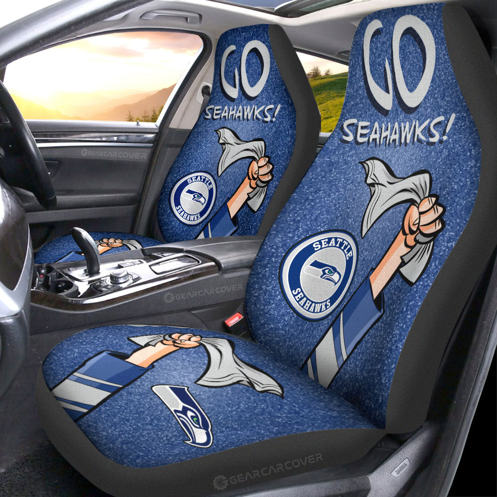 Seattle Seahawks Car Seat Covers Custom Car Accessories - Gearcarcover - 1