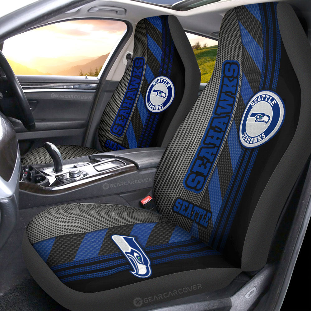 Seattle Seahawks Car Seat Covers Custom Car Accessories - Gearcarcover - 1