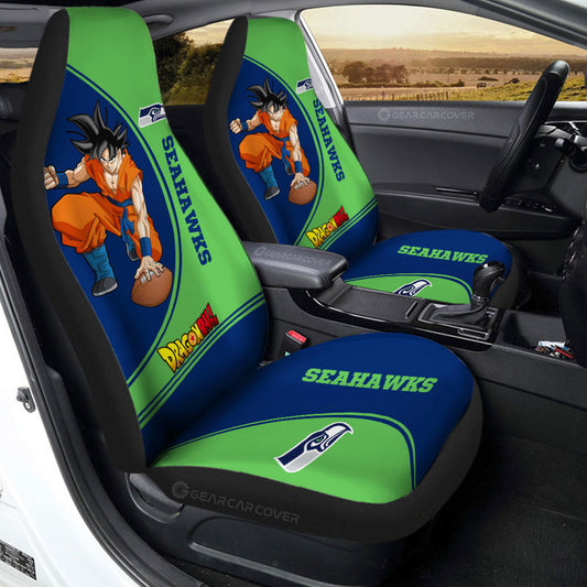 Seattle Seahawks Car Seat Covers Goku Car Accessories For Fans - Gearcarcover - 2