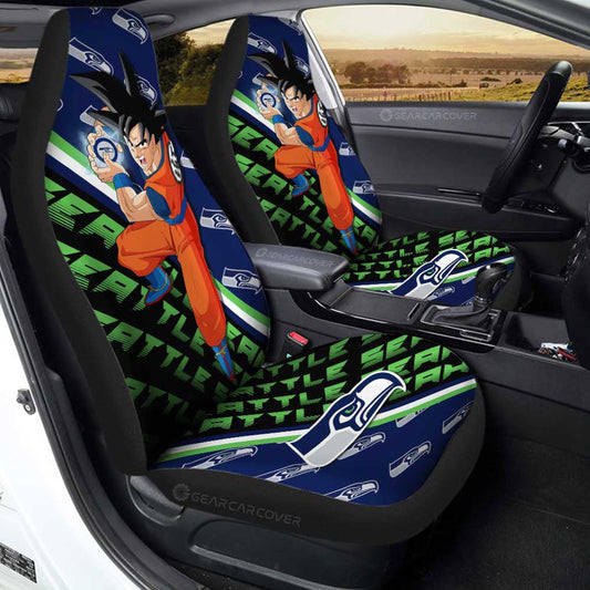 Seattle Seahawks Car Seat Covers Goku Car Accessories For Fans - Gearcarcover - 1