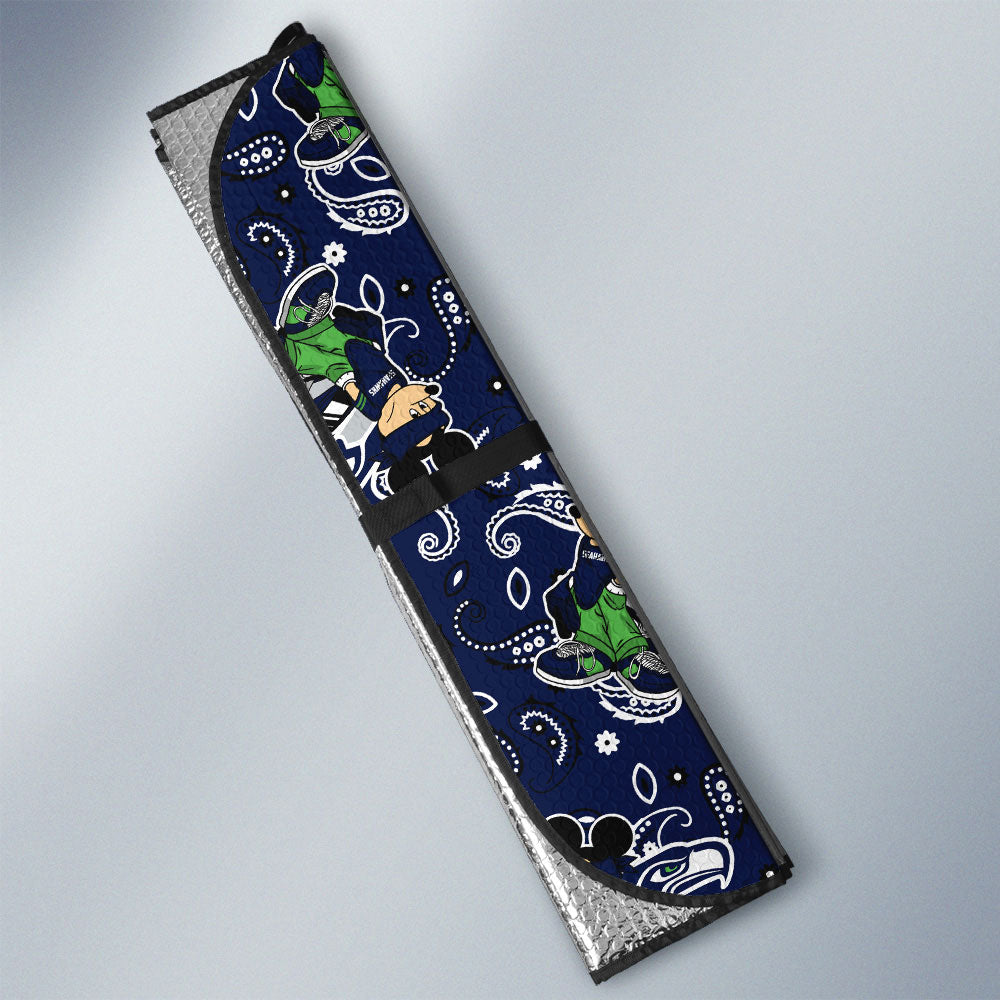 Seattle Seahawks Car Sunshade Cartoon Theme Collection - Gearcarcover - 3