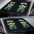 Seattle Seahawks Car Sunshade Custom Car Accessories For Fan - Gearcarcover - 2