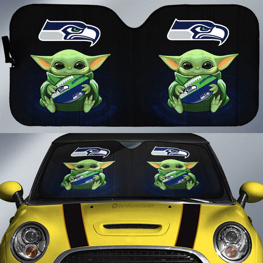 Seattle Seahawks Car Sunshade Custom Car Accessories For Fan - Gearcarcover - 1