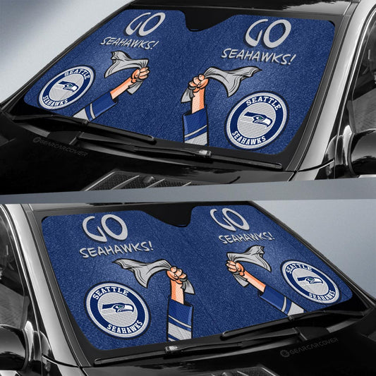 Seattle Seahawks Car Sunshade Custom Car Accessories - Gearcarcover - 2