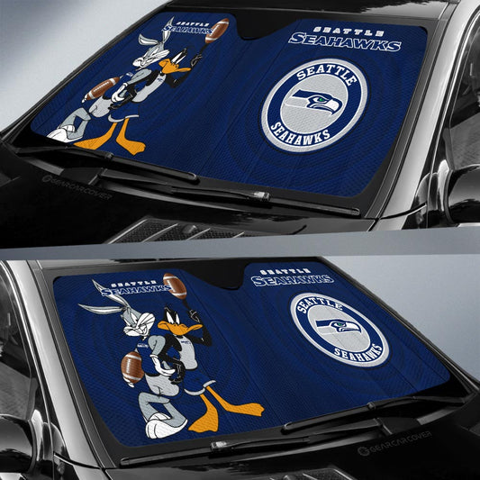 Seattle Seahawks Car Sunshade Custom Car Accessories - Gearcarcover - 2