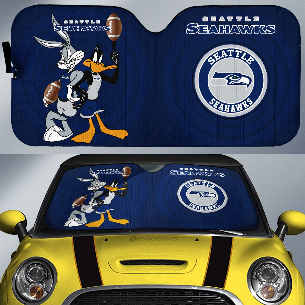 Seattle Seahawks Car Sunshade Custom Car Accessories - Gearcarcover - 1
