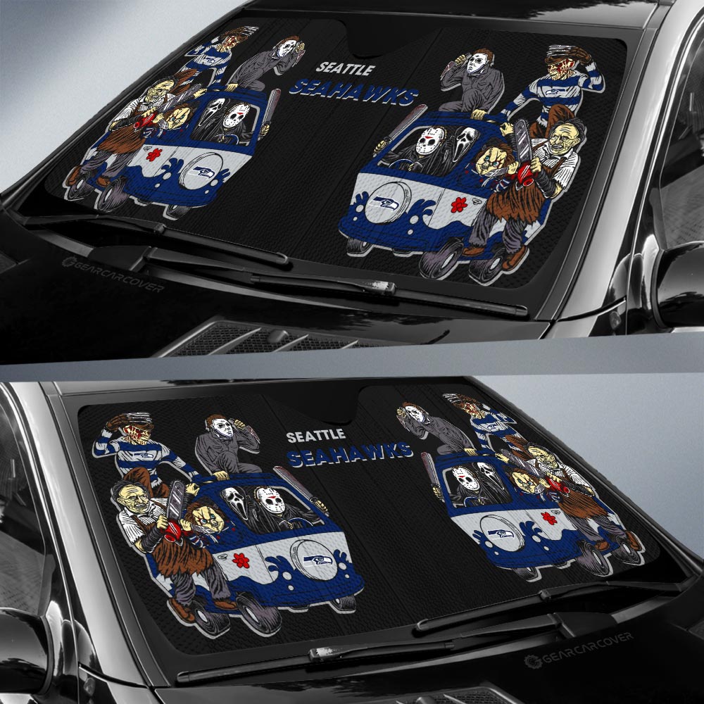 Seattle Seahawks Car Sunshade Custom Car Accessories - Gearcarcover - 2