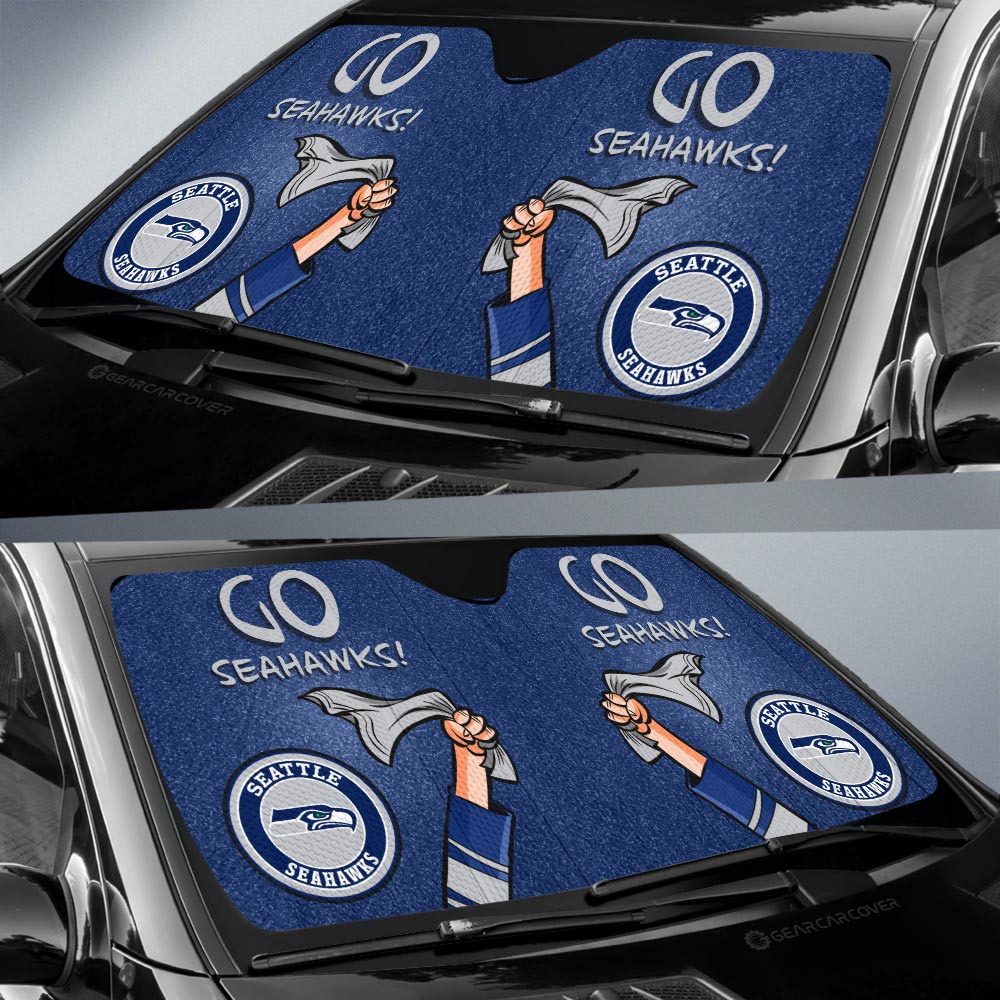 Seattle Seahawks Car Sunshade Custom Car Accessories - Gearcarcover - 2