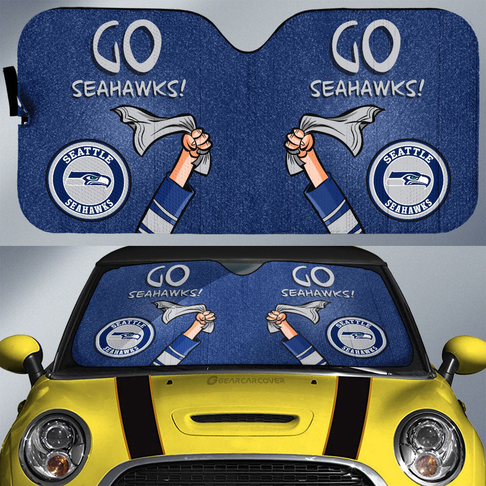 Seattle Seahawks Car Sunshade Custom Car Accessories - Gearcarcover - 1