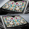 Seattle Seahawks Car Sunshade Custom Sugar Skull Car Accessories - Gearcarcover - 2