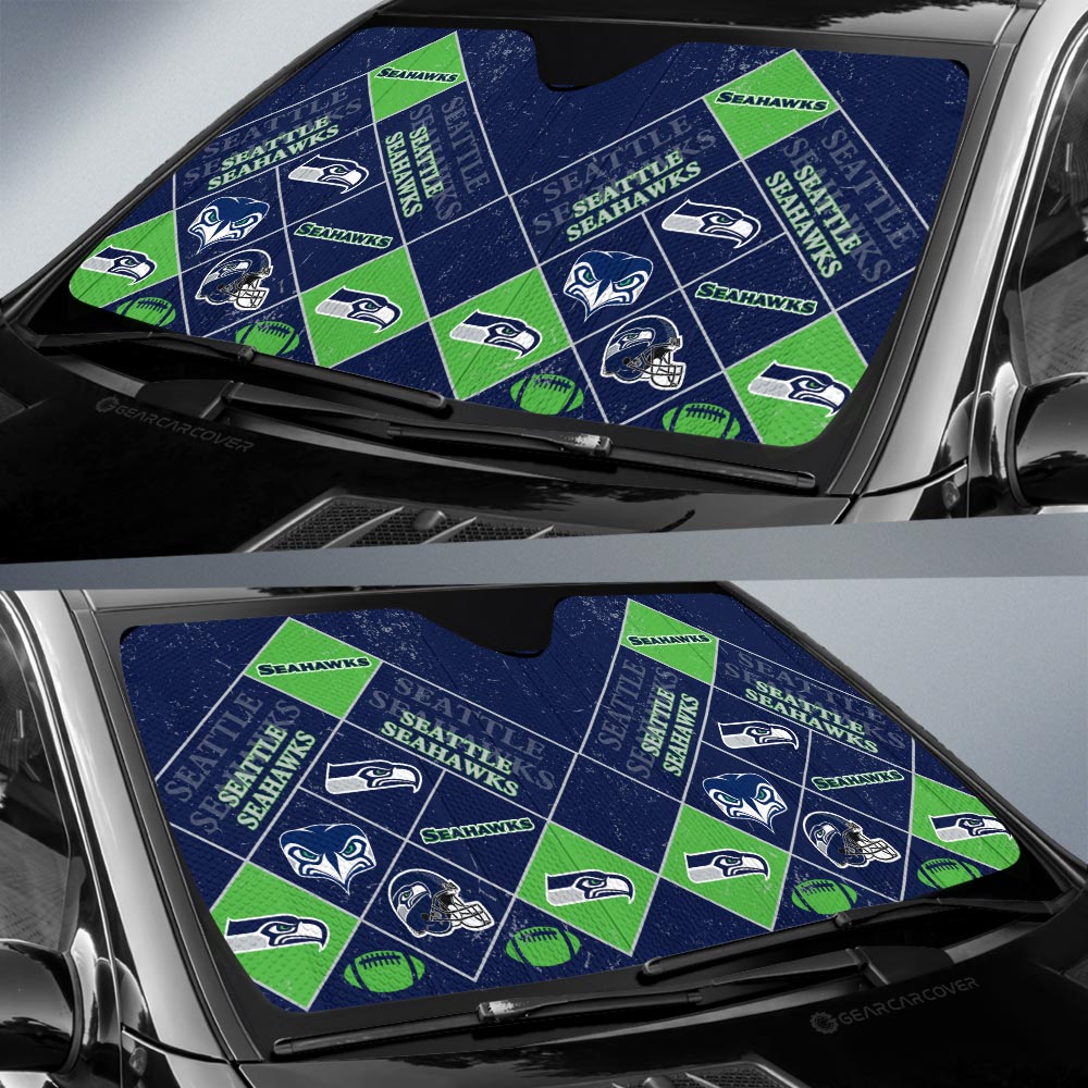 Seattle Seahawks Car Sunshade Sporty Team Collection - Gearcarcover - 2