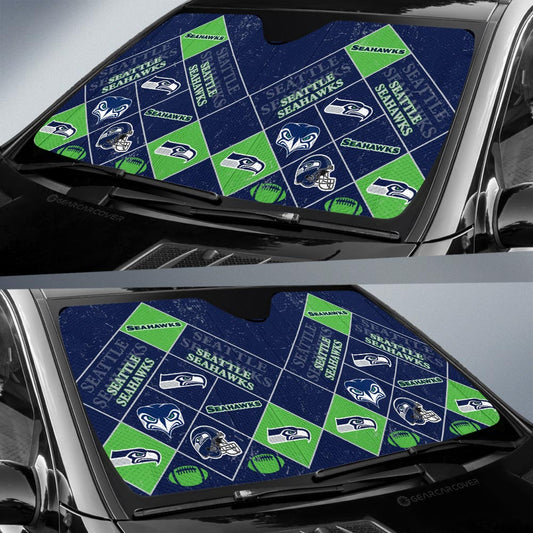 Seattle Seahawks Car Sunshade Sporty Team Collection - Gearcarcover - 2