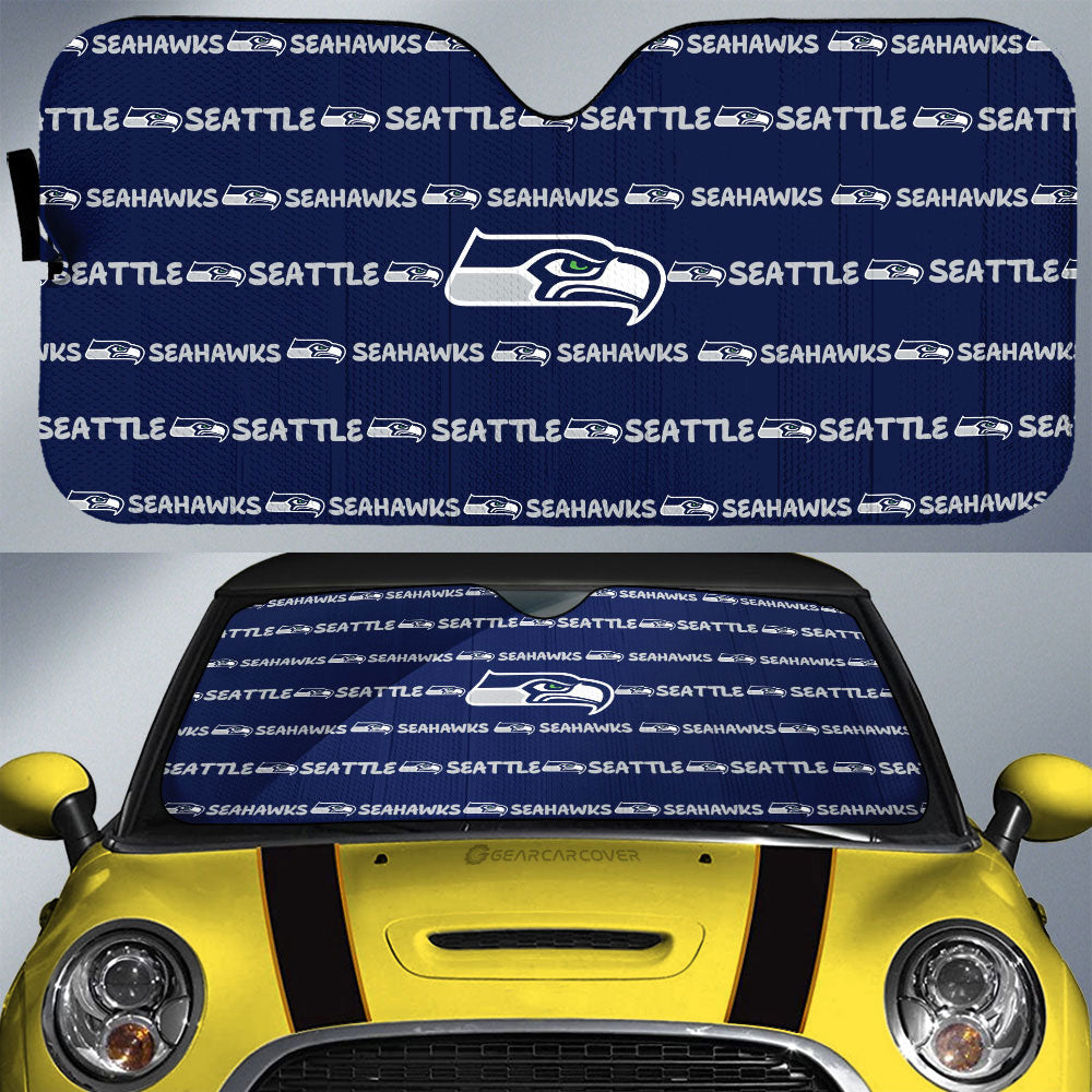 Seattle Seahawks Car Sunshade Sporty Team Collection - Gearcarcover - 1