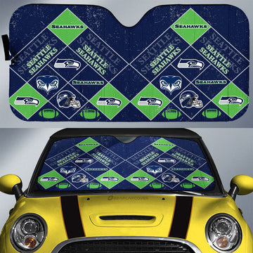 Seattle Seahawks Car Sunshade Sporty Team Collection - Gearcarcover - 1