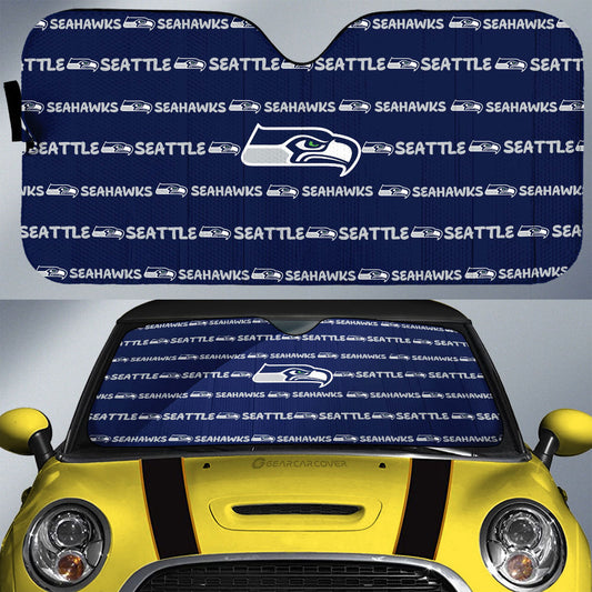 Seattle Seahawks Car Sunshade Sporty Team Collection - Gearcarcover - 1