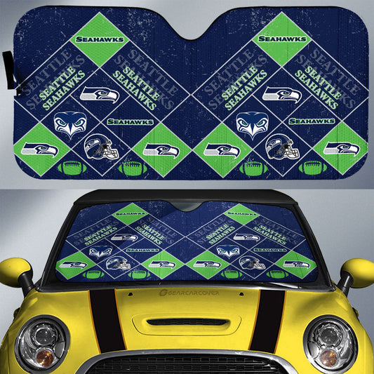 Seattle Seahawks Car Sunshade Sporty Team Collection - Gearcarcover - 1