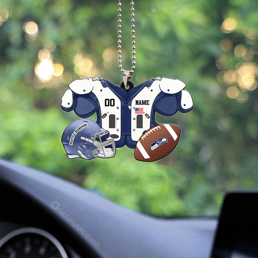 Seattle Seahawks Ornament Personalized Uniforms Collection - Gearcarcover - 2
