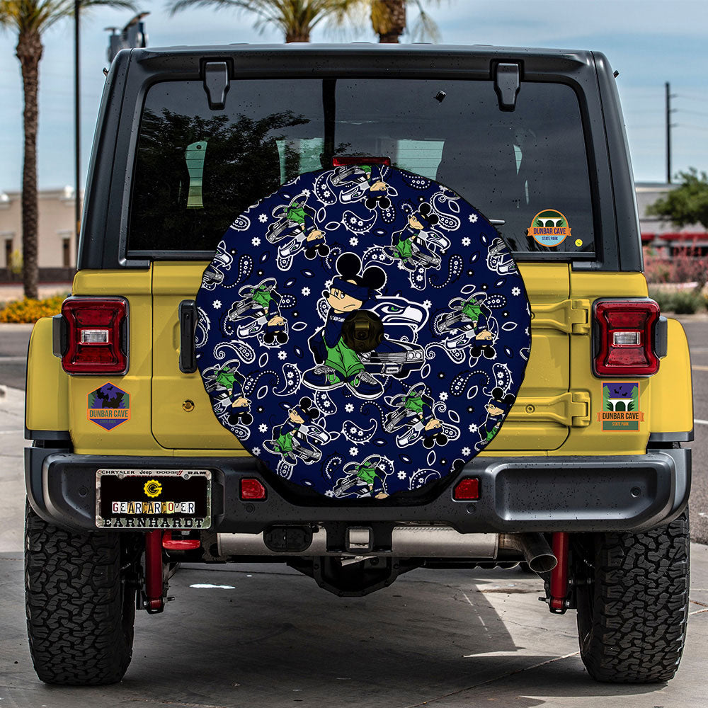 Seattle Seahawks Spare Tire Covers Camera Hole Cartoon Theme Collection - Gearcarcover - 2