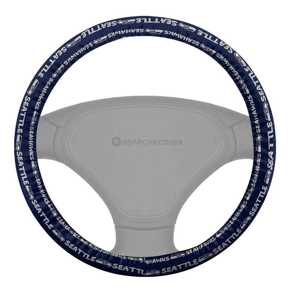 Seattle Seahawks Steering Wheel Cover Sporty Team Collection - Gearcarcover - 2