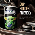 Seattle Seahawks Tumbler Cup Custom Car Accessories For Fan - Gearcarcover - 3