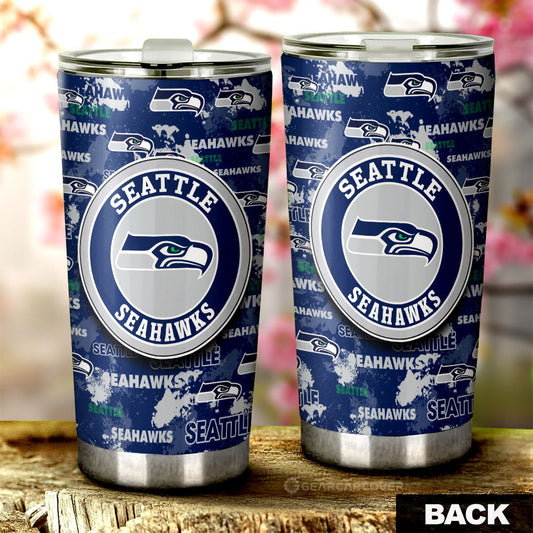 Seattle Seahawks Tumbler Cup Custom Car Accessories - Gearcarcover - 2