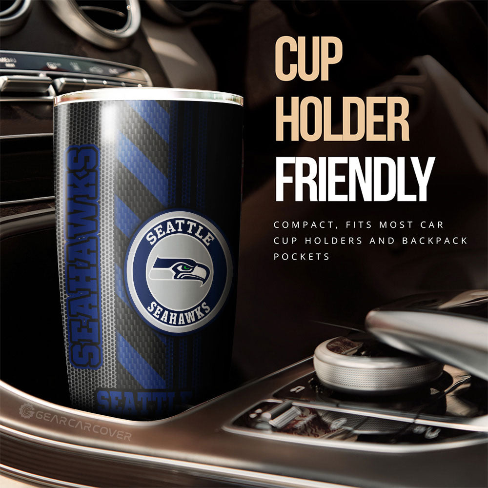Seattle Seahawks Tumbler Cup Custom Car Accessories - Gearcarcover - 3